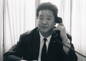 創業者・三橋幸次郎（昭和27年当時）