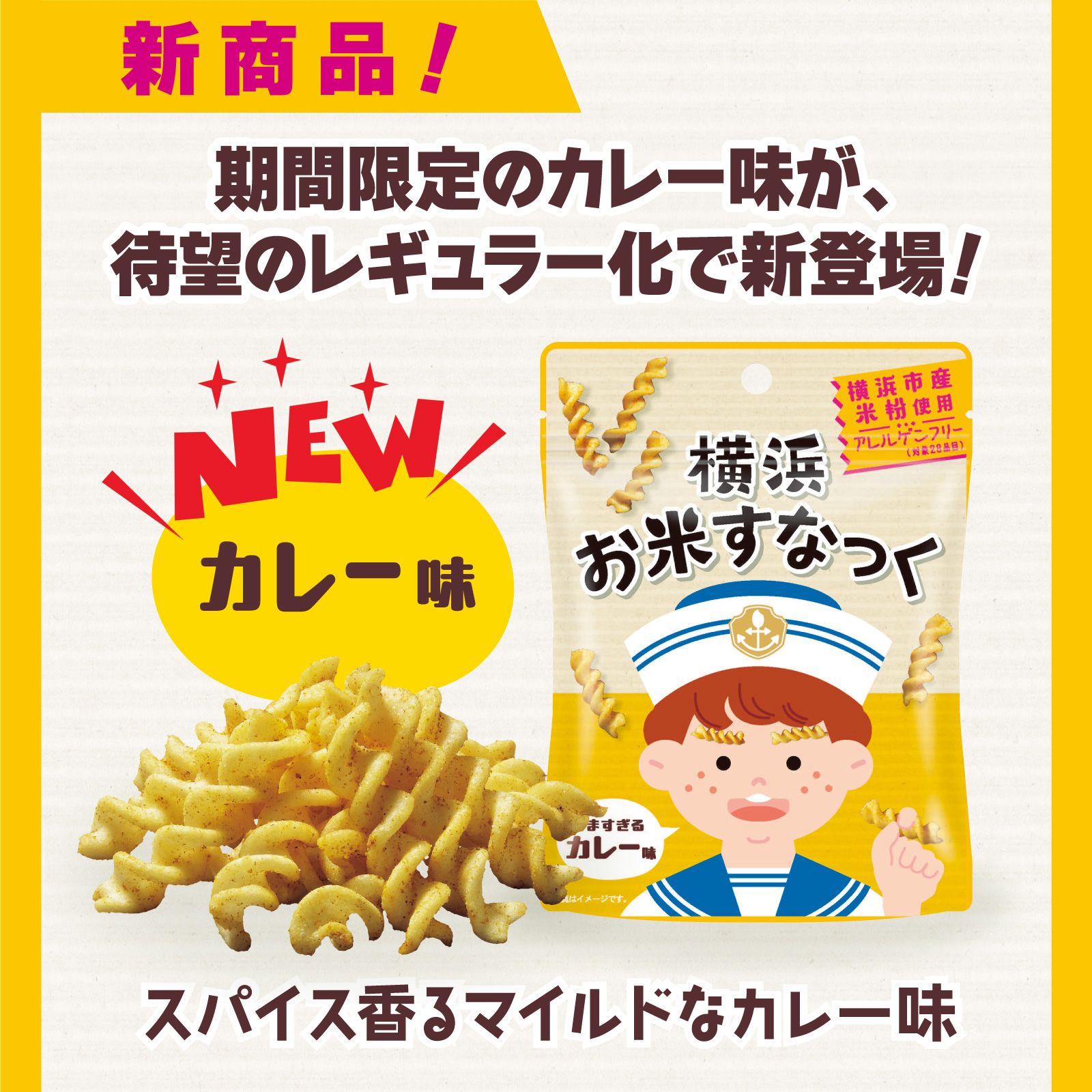 期間限定のカレー味が、公表につき待望のレギュラー化！
